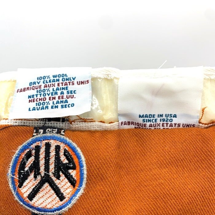 90's New Era ニューエラ 59FIFTY LOW PROFILE NBA ニューヨーク・ニックス ウールベースボールキャップ ダークオレンジ USA製 Size 7 1/4 (57.7cm) 福生店