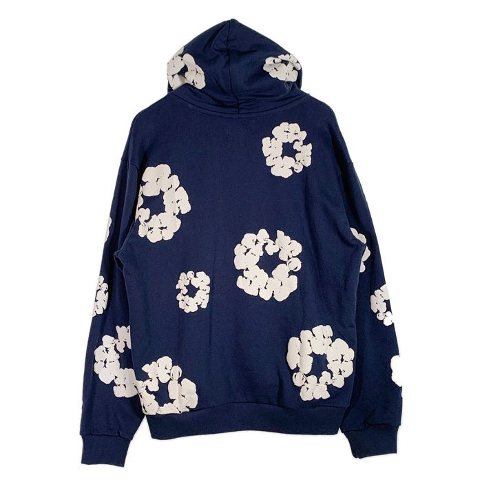 DENIM TEARS デニムティアーズ COTTON WREATH HOODIE コットンリース プルオーバースウェットパーカー ネイビー Size XL 福生店