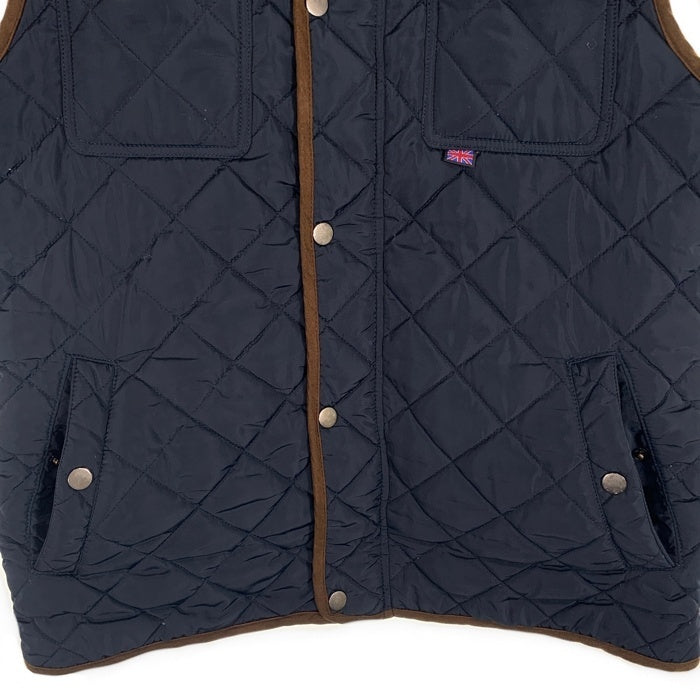 BELSTAFF ベルスタッフ キルティングベスト ネイビー Size XXL 福生店