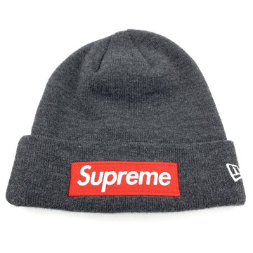 SUPREME シュプリーム 21AW New Era ニューエラ Box Logo Beanie ボックスロゴ ビーニーキャップ チャコール アクリル 福生店