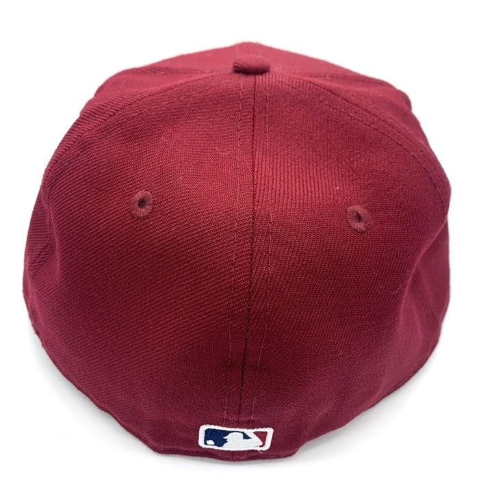 NEW ERA ニューエラ THE CAP ザ キャップ 別注 59FIFTY Chain Stitch SSNL New York Yankees ニューヨーク ヤンキース ベースボールキャップ 刺繡ロゴ レッド Size 7 5/8 (60.6cm) 福生店