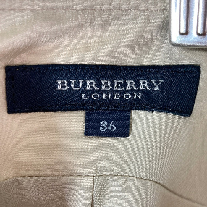 BURBERRY LONDON バーバリーロンドン FXD60-056-40 シルク混 フレアスカート ベージュ size36 瑞穂店