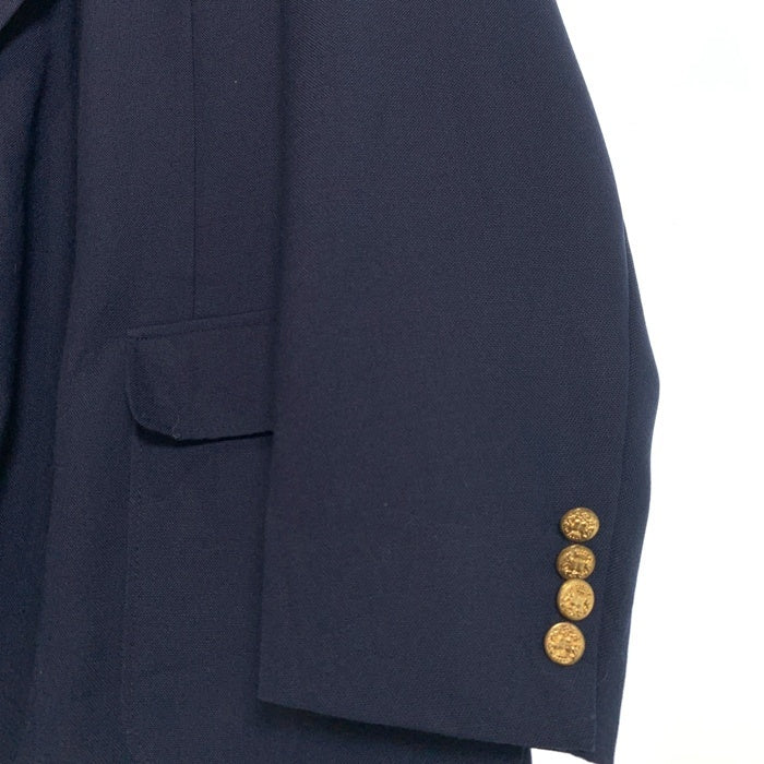 American Trend アメリカントレンド 2B テーラードジャケット 紺ブレ ネイビー 金ボタン USA製 Size XL 相当 福生店