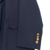 American Trend アメリカントレンド 2B テーラードジャケット 紺ブレ ネイビー 金ボタン USA製 Size XL 相当 福生店