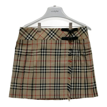 BURBERRY BLUE LABEL バーバリー ブルーレーベル FLF51-520 ノバチェック ラップスカート ベージュ size36 瑞穂店