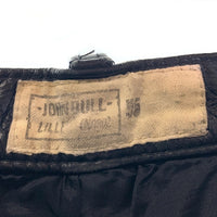 JOHNBULL ジョンブル レザーショートパンツ ハーフ ブラック 牛革 Size w74cm 福生店