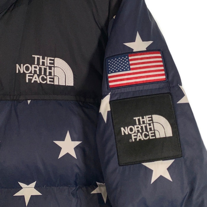 THE NORTH FACE ノースフェイス Nuptse Jacket ヌプシジャケット ダウン 星条旗 US企画 ネイビー Size S 福生店