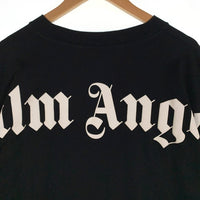 Palm Angels パームエンジェルス ネック バックロゴプリントTシャツ ブラック PMAA002R21JER001 Size XL 福生店
