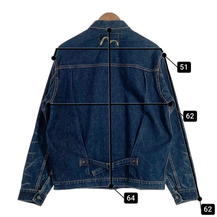 EVISU エヴィス デニムジャケット 1st型 インディゴ 虎耳 Size