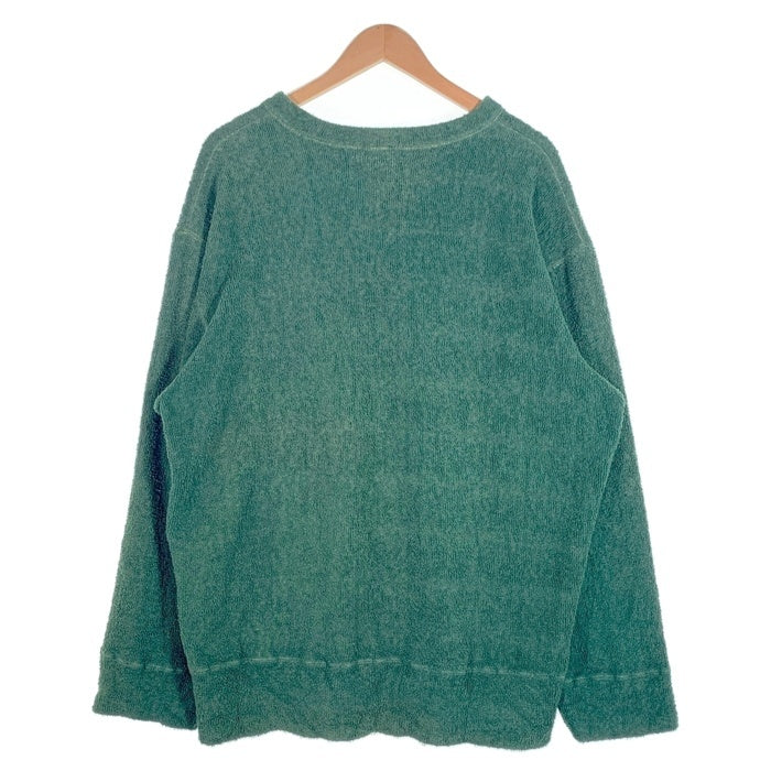 90's STUSSY ステューシー パイル地 Vネックトレーナー グリーン Size M 福生店