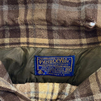 PENDLETON ペンドルトン 70s ウールシャツ ビンテージ USA製 ブラウン sizeM 瑞穂店