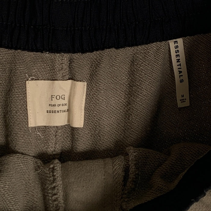 FOG ESSENTIALS エッセンシャルズ スウェットパンツ カーキ ブラック 裾ファスナー Size M 福生店