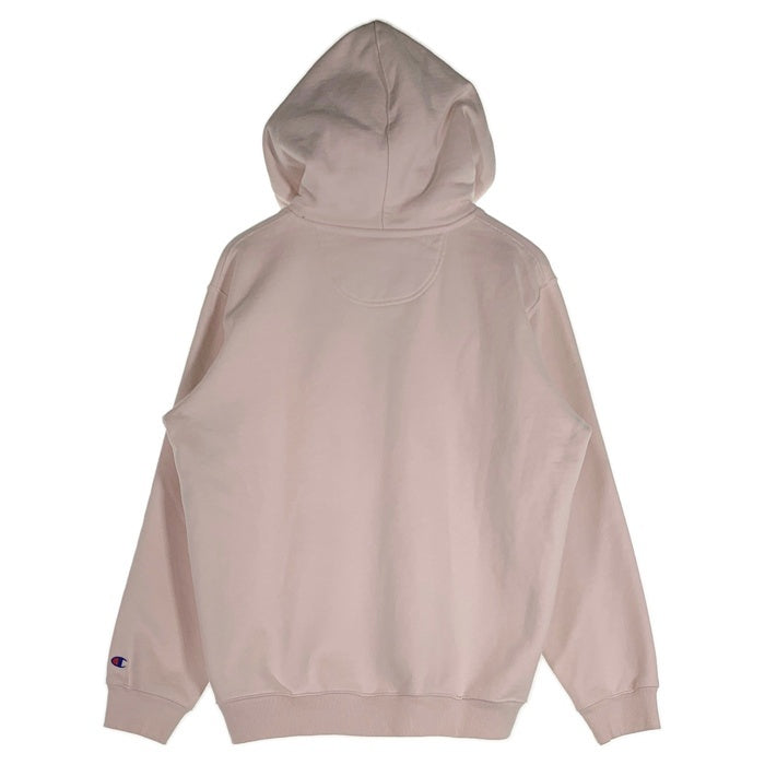 Supreme シュプリーム 17AW Champion チャンピオン Stacked C Hooded Sweatshirt プルオーバースウェットパーカー ピンク Size L 福生店