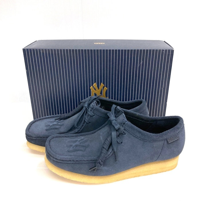 CLARKS クラークス WALLABEE ワラビー Kith キス MLB ヤンキース スウェード ダークブルー Size US 9.5 瑞穂店