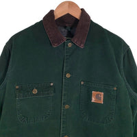 00's CARHARTT カーハート Duck Michigan Chore Coat 裏ブランケット ダック ミシガンチョアコート C02 SPC USA製 Size S 福生店