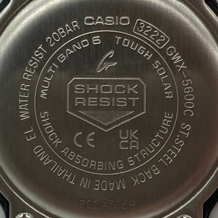 CASIO カシオ G-SHOCK G-LIDE タフソーラー マルチバンド6 デジタルクォーツ腕時計 ホワイトGWX-5600C 瑞穂店