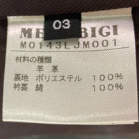 MENS BIGI メンズビギ M0143LJM001 スタンドカラー シングルライダース レザージャケット ブラック size03 瑞穂店