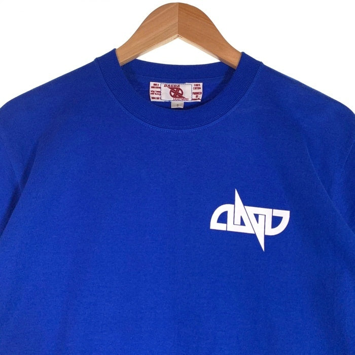 Dagda Leathers ダグダレザーズ プリントTシャツ 袖刺繡 ブルー 旧マッコイ 滝沢氏 Size S 福生店