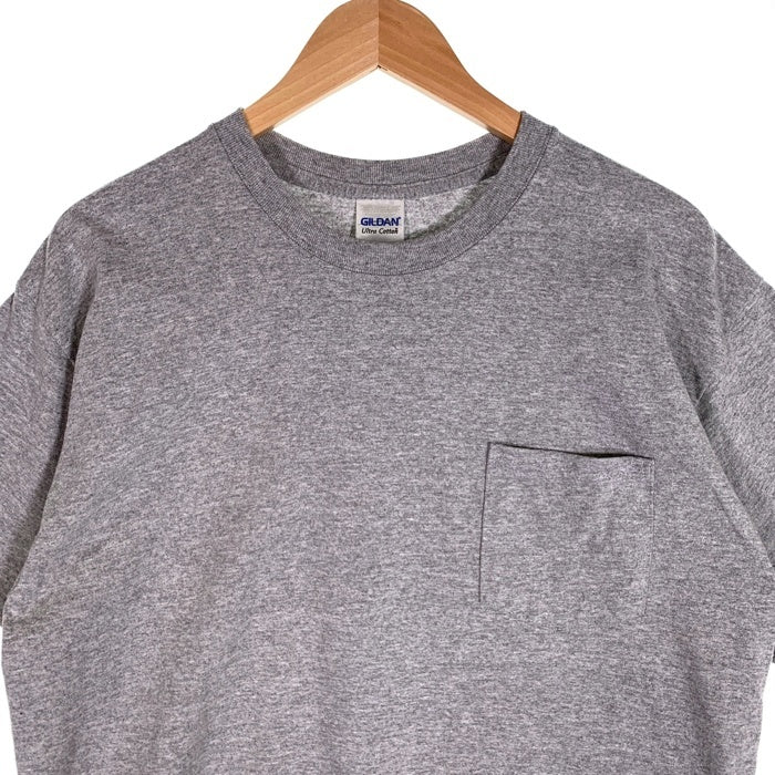 GOODENOUGH グッドイナフ GoodSkill 1周年記念 半袖 ポケT ポケット Tシャツ グレー イエロー Size L 福生店