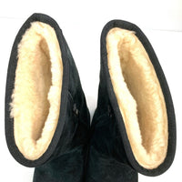 UGG アグ シープスキン ブーツ ブラック サイドファスナー 1005075 Size 24cm 瑞穂店