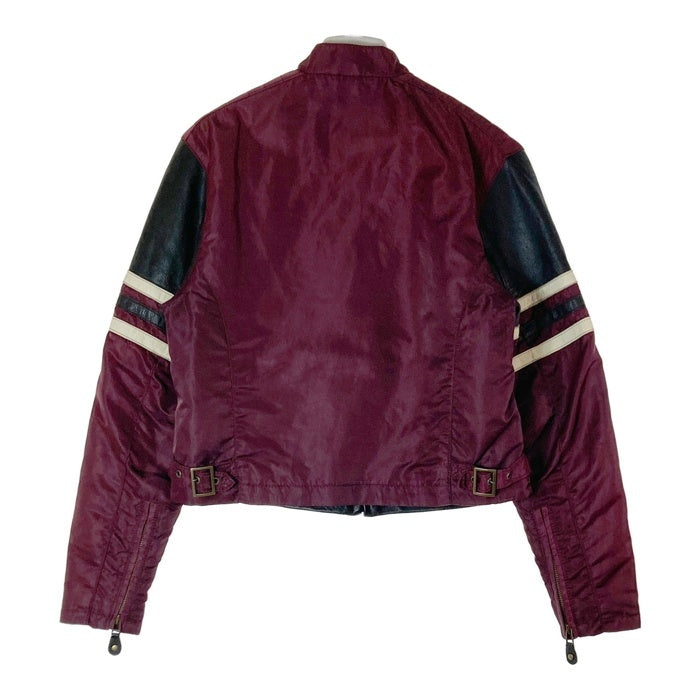 HARLEY DAVIDSON ハーレーダビッドソン 40320 レーシングジャケット ナイロンレザー切替 パープル ブラック sizeM 瑞穂店