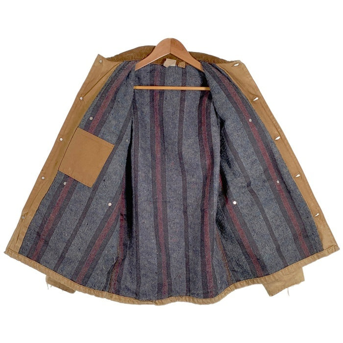 80's Carhartt カーハート ミシガンチョアコート カバーオール ダック ベージュ USA製 Size M 相当 福生店