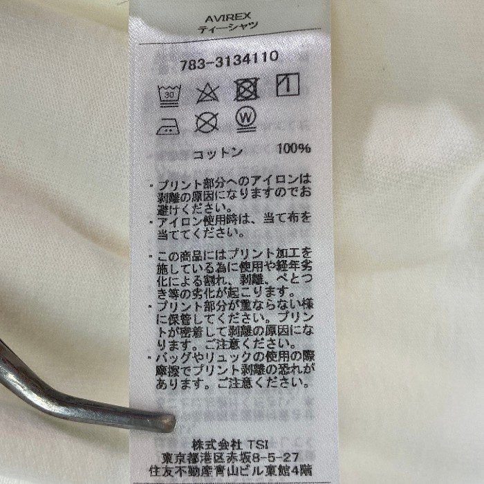 AVIREX アヴィレックス 783-3134110 AVIREX×COKE Tシャツ プリント ホワイト SizeM 瑞穂店