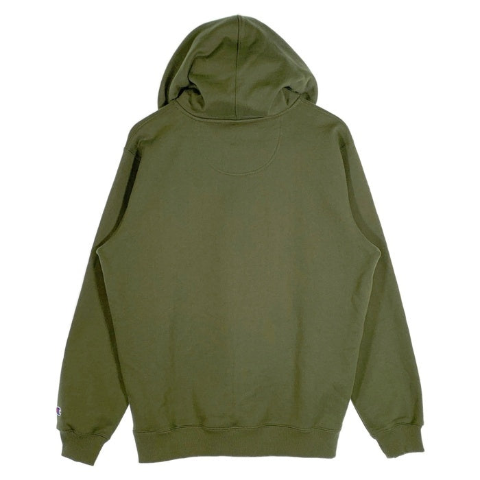 SUPREME シュプリーム 19SS Champion チャンピオン Outline Hooded Sweatshirt アウトライン プルオーバースウェットパーカー グリーン Size M 福生店
