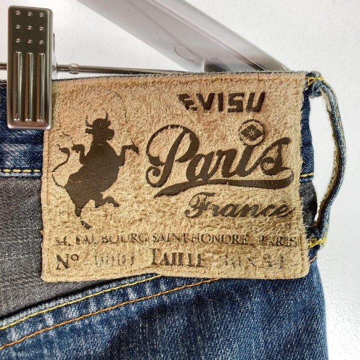 EVISU PARIS エヴィスパリ Lot0001 クレイジーパターン デニムパンツ インディゴ sizeW30×L34 瑞穂店