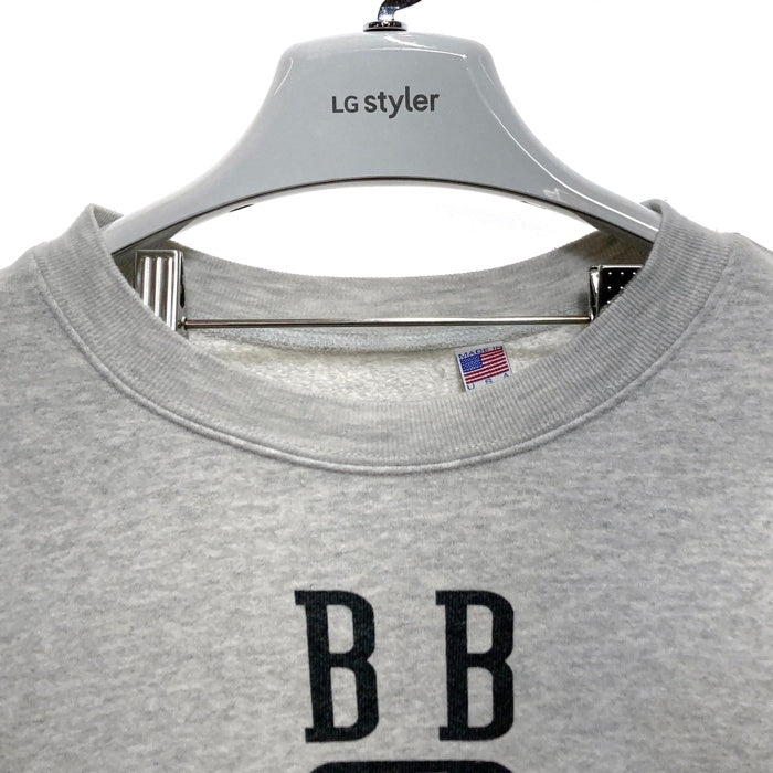 SOUTHERN MFG CO BLUEBLUE サウザンマニュファクチャリングカンパニー・ブルーブルー カレッジプリント スウェットトレーナー グレー sizeM 瑞穂店