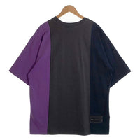 WE11DONE ウェルダン ドッキング Tシャツ プリント 刺繡 ブラック ネイビー パープル WD-TP7-20-100-U-PP Size M 福生店