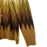 NEEDLES ニードルス 22AW Mohair Cardigan Zigzag モヘア カーディガン ジグザグ LQ274 イエロー ベージュ LQ274 Size L 福生店