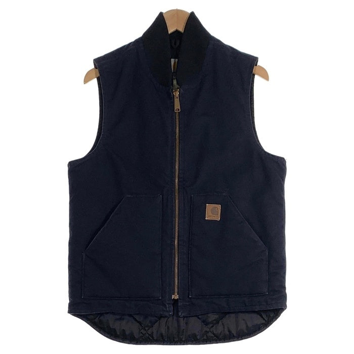Carhartt カーハート Duck Vest ダックベスト 裏キルティング ネイビー V02 MDT Size S-R 福生店