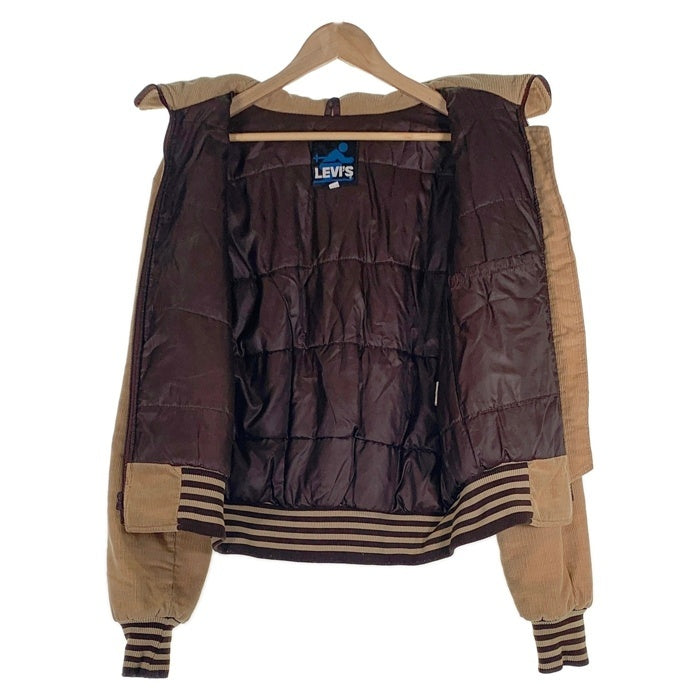 70's Levi's SKI リーバイス スキー コーデュロイ ジップアップ 中綿ジャケット ベージュ USA製 Size M 福生店