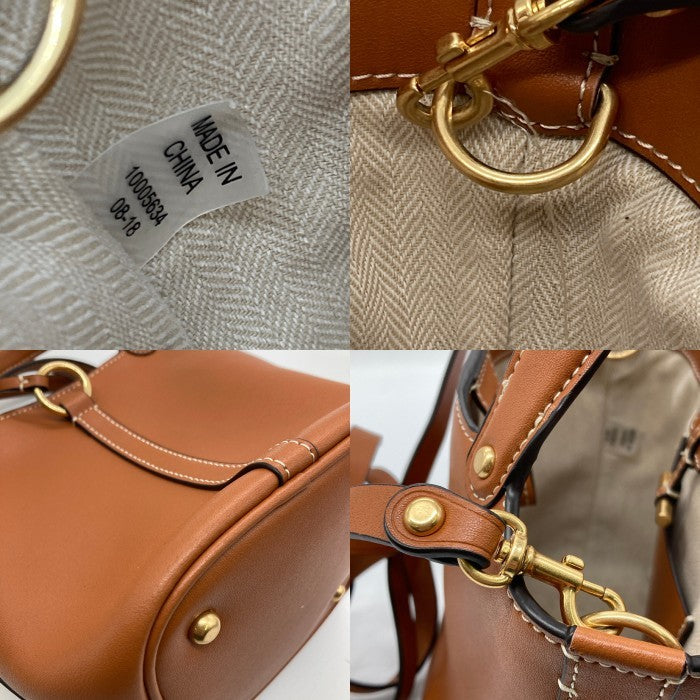 TORY BURCH トリーバーチ バケツバッグ 2way レザー ブラウン 瑞穂店