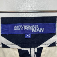 JUNYA WATANABE COMME des GARCONS MAN ジュンヤワタナベ コムデギャルソンマン WO-P007 15SS 幾何学柄 ハーフパンツ ダークネイビー size XS 瑞穂店