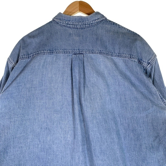 J.CREW ジェイクルー ボタンダウンデニムシャツ ライトブルー USA製 Size XL 福生店