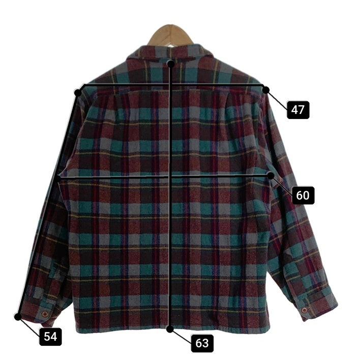 70's PENDLETON ペンドルトン ボードシャツ チェックウール グリーン Size XL 福生店