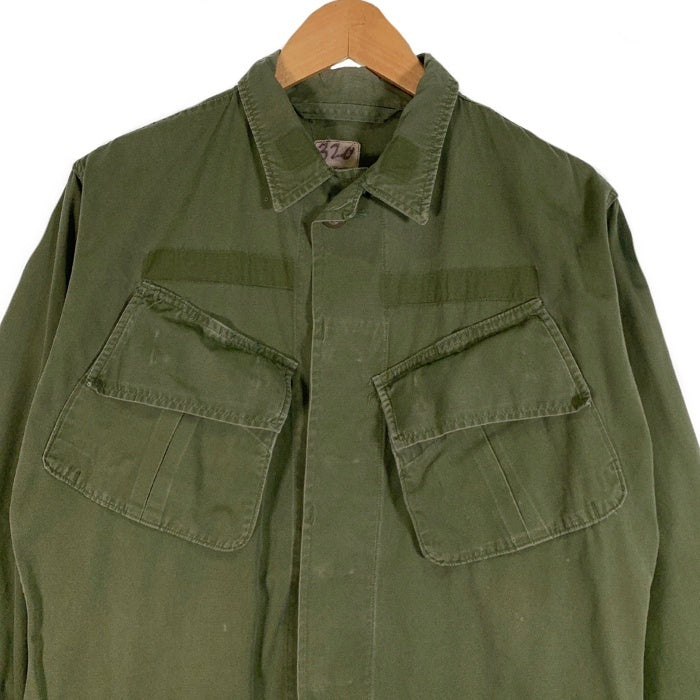 60's U.S.ARMY 米陸軍 Jungle Fatigue Jacket ジャングルファティーグ ジャケット オリーブ ノンリップ エポーレット無 Size S-R 福生店
