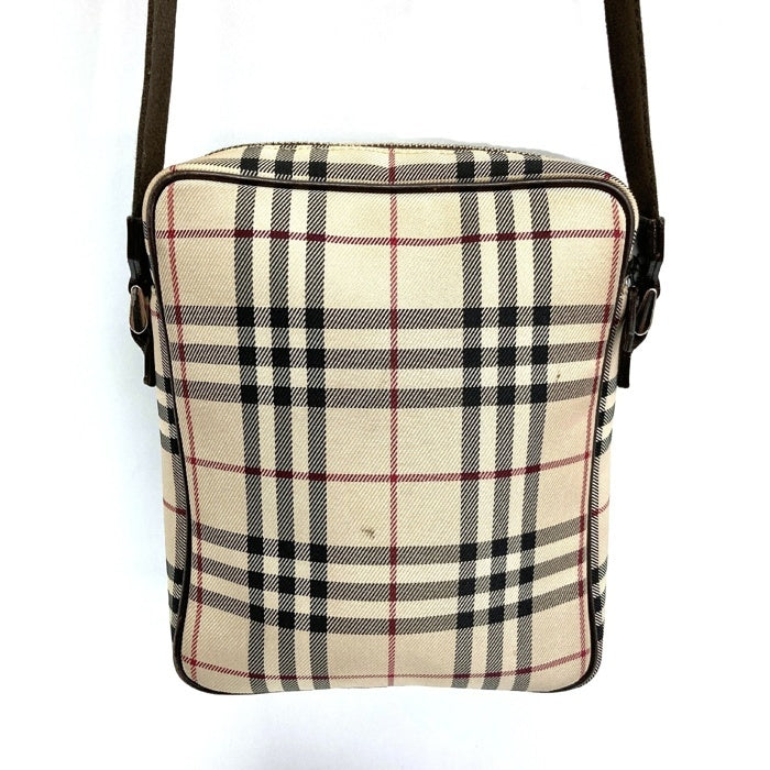 BURBERRY バーバリー ノバチェック スクエア ショルダーバッグ ブラウン 瑞穂店