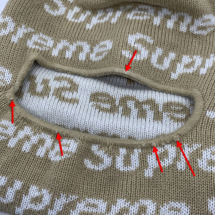 SUPREME シュプリーム 23AW New Era Repeat Balaclava ニューエラ リピート バラクラバ ニット 目出し帽 ベージュ 福生店