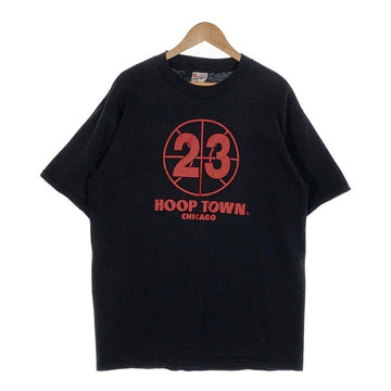 90-00's HOOP TOWN CHICAGO 23 マイケルジョーダン プリントTシャツ ブラック Size XL 福生店