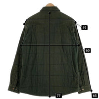 L.L.Bean エルエルビーン コットン 中綿 チェックシャツジャケット グリーン スナップボタン ID285281 Size M-R 福生店
