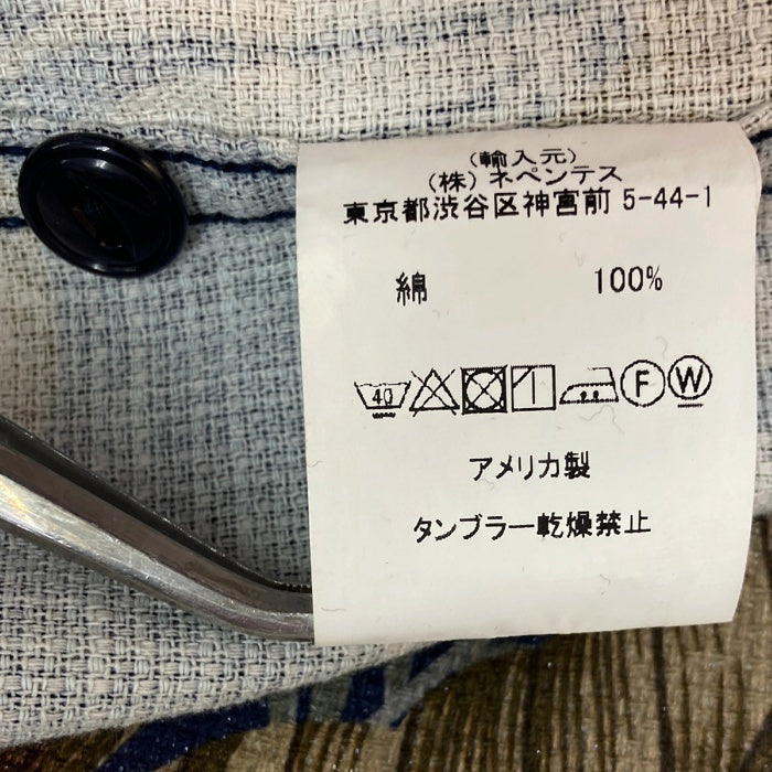 ENGINEERED GARMENTS エンジニアードガーメンツ ボタニカル柄 フード付き 胸ポケット プルオーバー ネイビー sizeM 瑞穂店