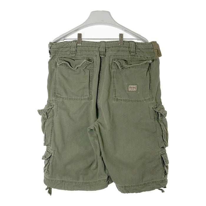 ABERCROMBIE&FITCH アバクロンビー＆フィッチ 加工 カーゴ ハーフパンツ カーキ sizeW33 瑞穂店