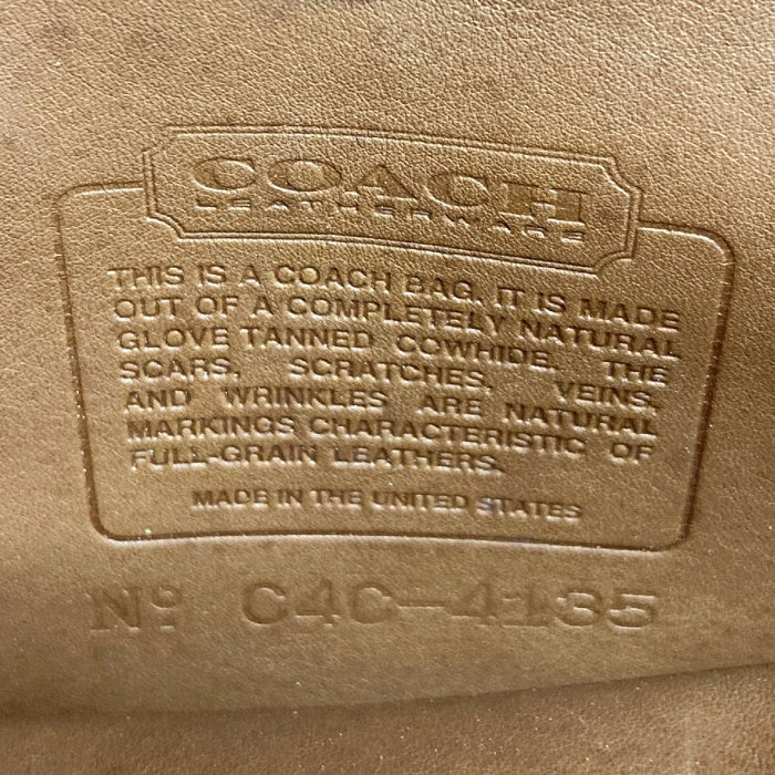 OLD COACH オールドコーチ 4135 USA製 ヴィンテージ レザー ショルダーバッグ ブラウン 瑞穂店