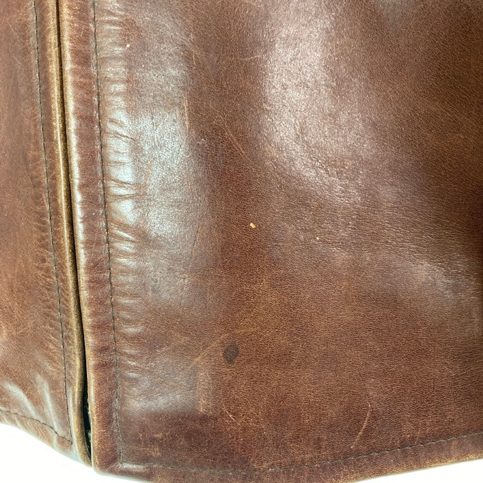 R.B.C アールビーシー ステアハイド シングル ライダースジャケット ブラウン size38 瑞穂店
