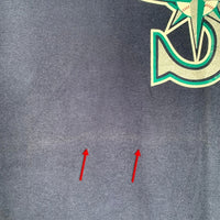 90's majestic マジェスティック Seattle Mariners シアトルマリナーズ 半袖 Tシャツ ネイビー USA製 Size L 福生店