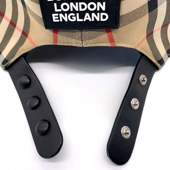BURBERRY LONDON バーバリーロンドン 23SS ヘビーコットンノバチェック ベースボールキャップ 帽子 ベージュ 8026929 Size M 福生店