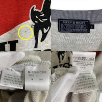 HYSTERIC GLAMOUR ヒステリックグラマー GREATEST PARTY SOUNDS クルーネックスウェット グレー 02261CS05 Size L 福生店